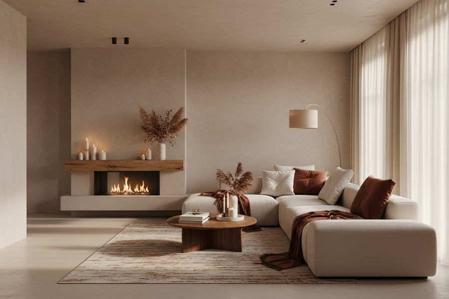 Fugenloses Wohnen: Warum Mikrozement der Wohntrend für Herbst & Winter 2025 ist